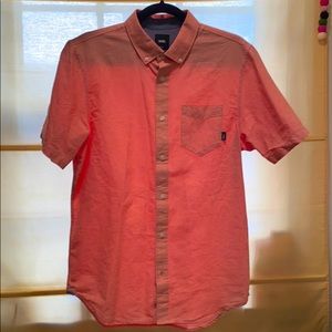 Men’s Vans pink button down
